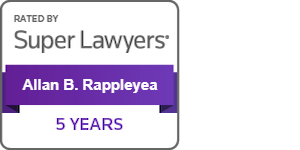 Attorney Allan B. Rappleyea Super Lawyer 5 Years 2019